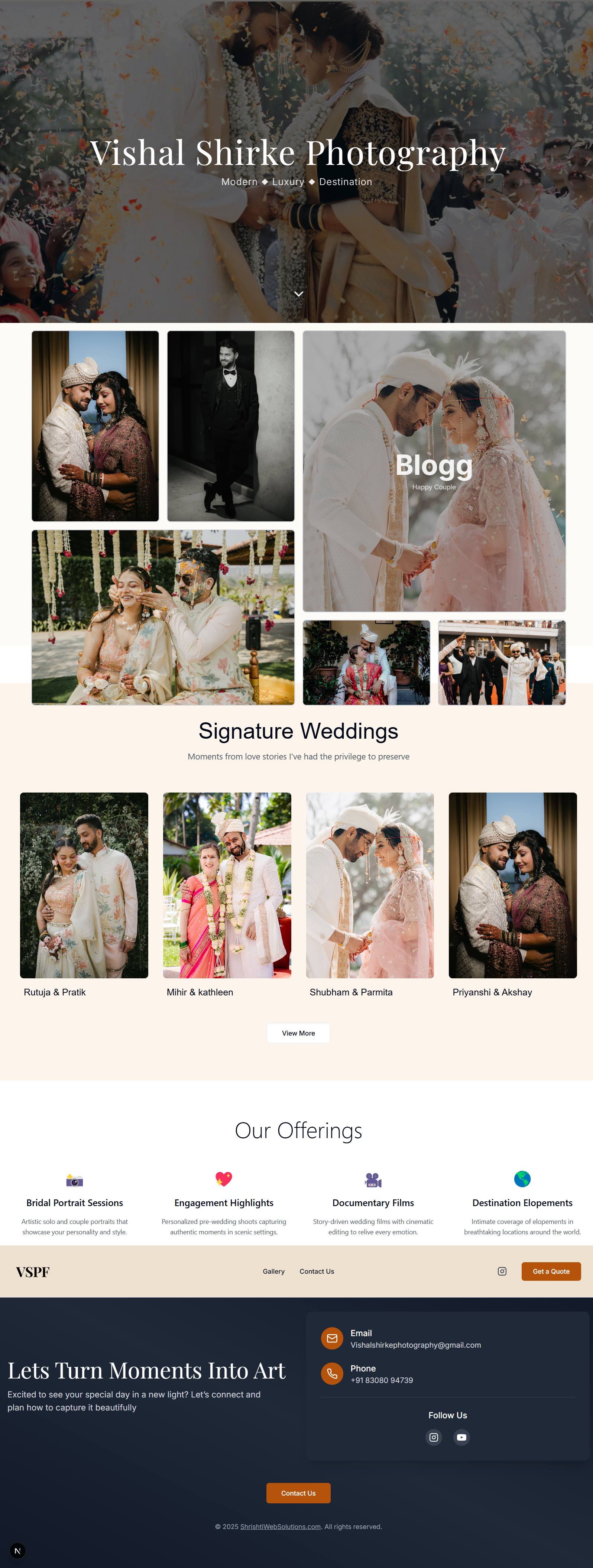 Website Portfolio Example